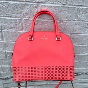 New Kate Spade coral pink tote